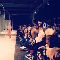 Henrik Vibskov Copenhagen Fashion Week Show Model and Audience Scandinavia Standard