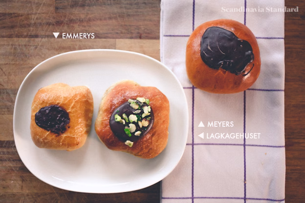 Scandinavia Standard Danish Plain Fastelavnsboller Copenhagen Emmerys Lagkagehuset Meyers