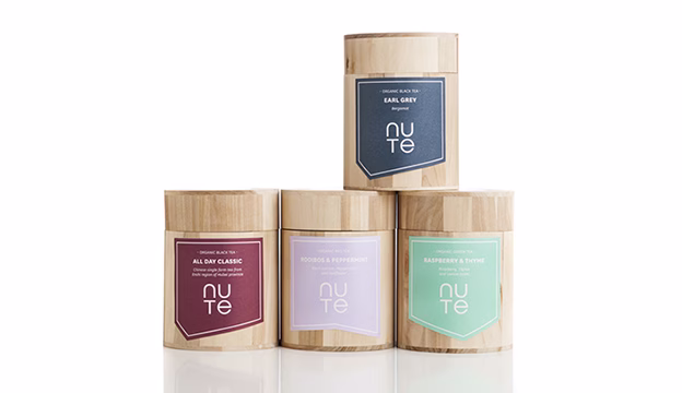 NUT TEA collection with Earl Grey; All Day Classic; Rooibos and Peppermint; Strawberry and Thyme - Scandianvia Standard