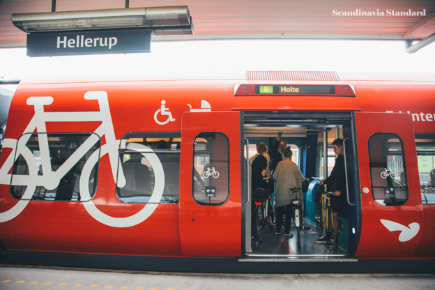 Public Transport in Copenhagen - Bikes on Trains - Hellerup | Scandinavia standard