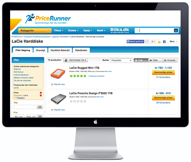 PRICE RUNNER - Scandinavia Standard