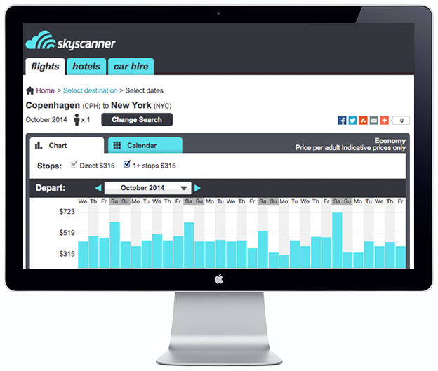 Skyscanner on Mac - Scandinavia Standard