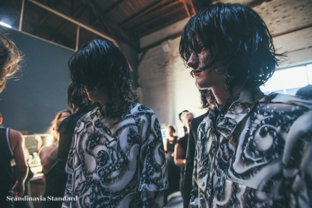 9. Patterned jumpsuits - Asger Juel Larsen Behind The Scenes at Copenhagen Fashion Week | Scandinavia Standard