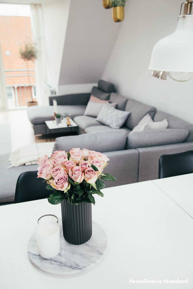 The White Room - Christina & Ulrich's Østerbro Apartment - Interiors - Pink Roses | Scandinavia Standard