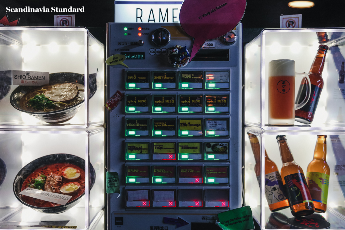 Ramen To Birru Vending Machine