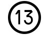List Marker: Number 13