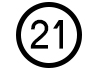 List Marker: Number 21