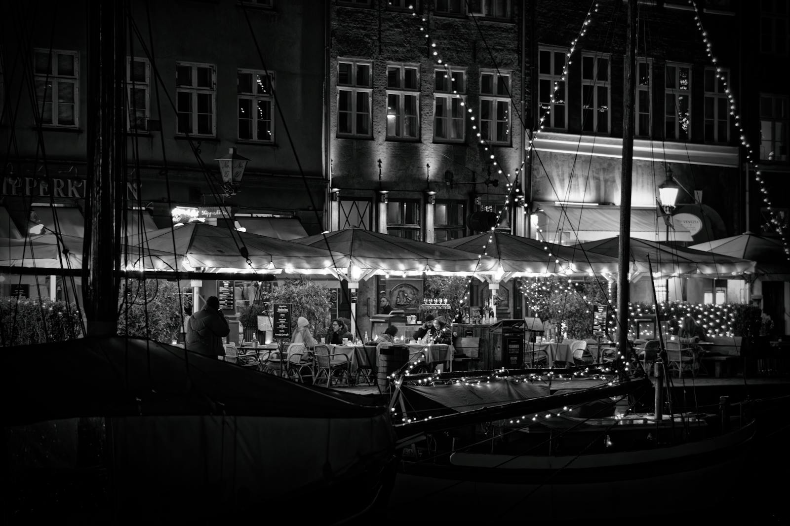 Copenhagen café evening