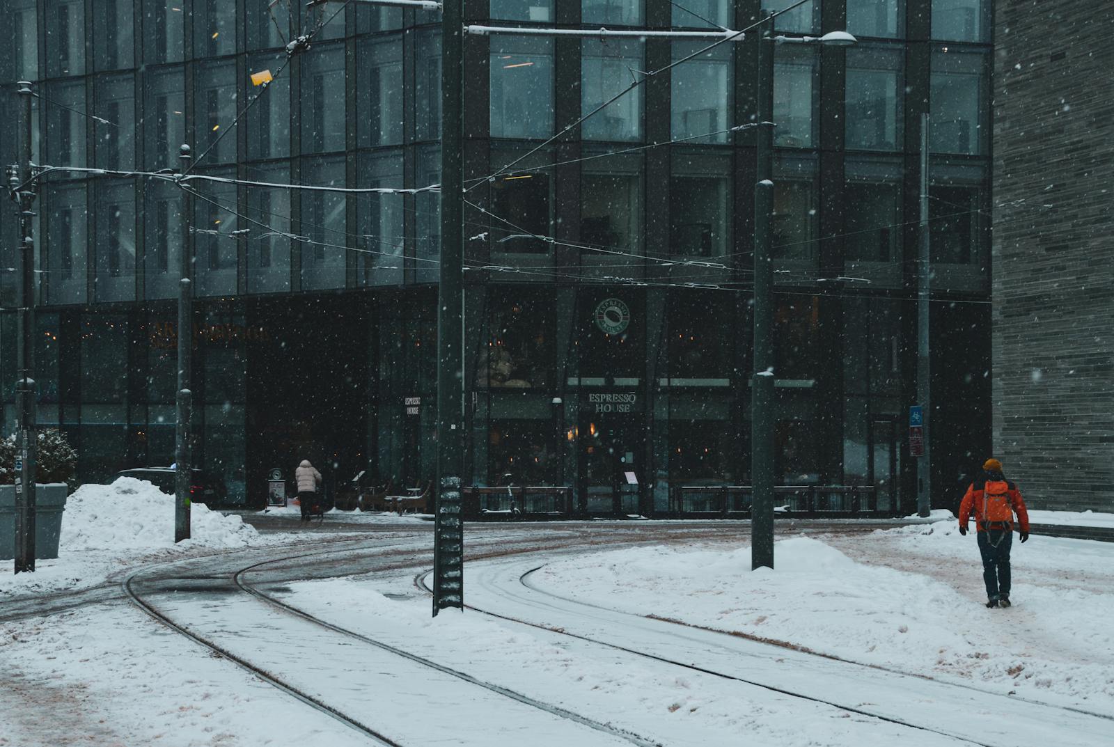 Copenhagen street winter
