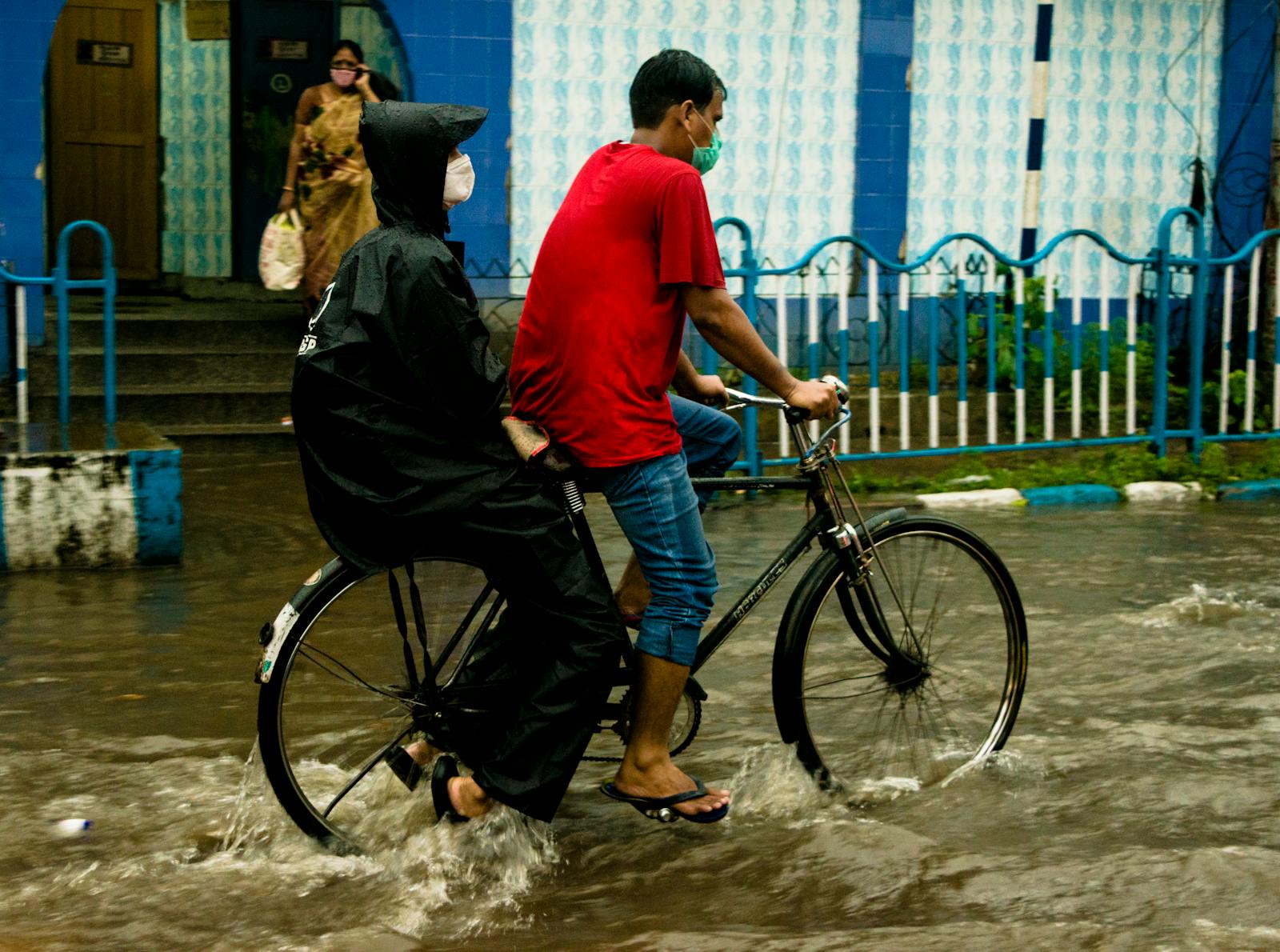 danish bicycle commuter rain