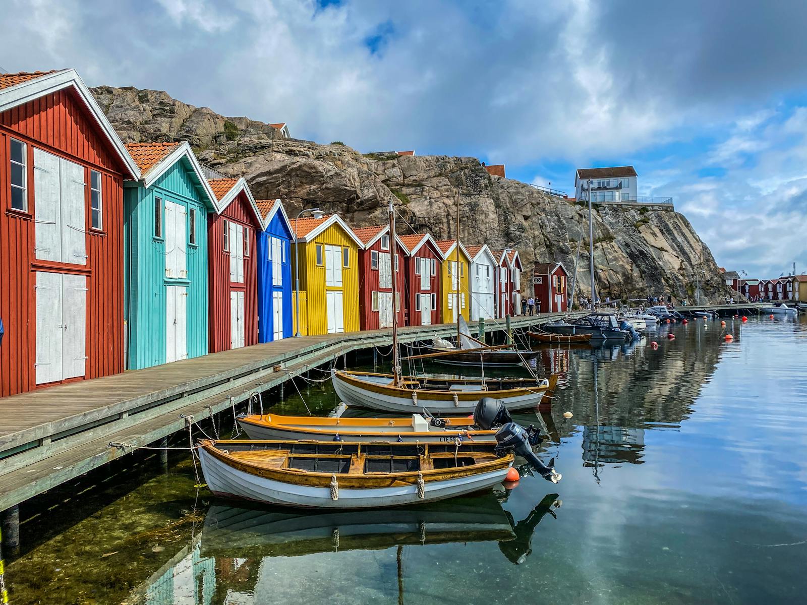 Scandinavian harbour sunset