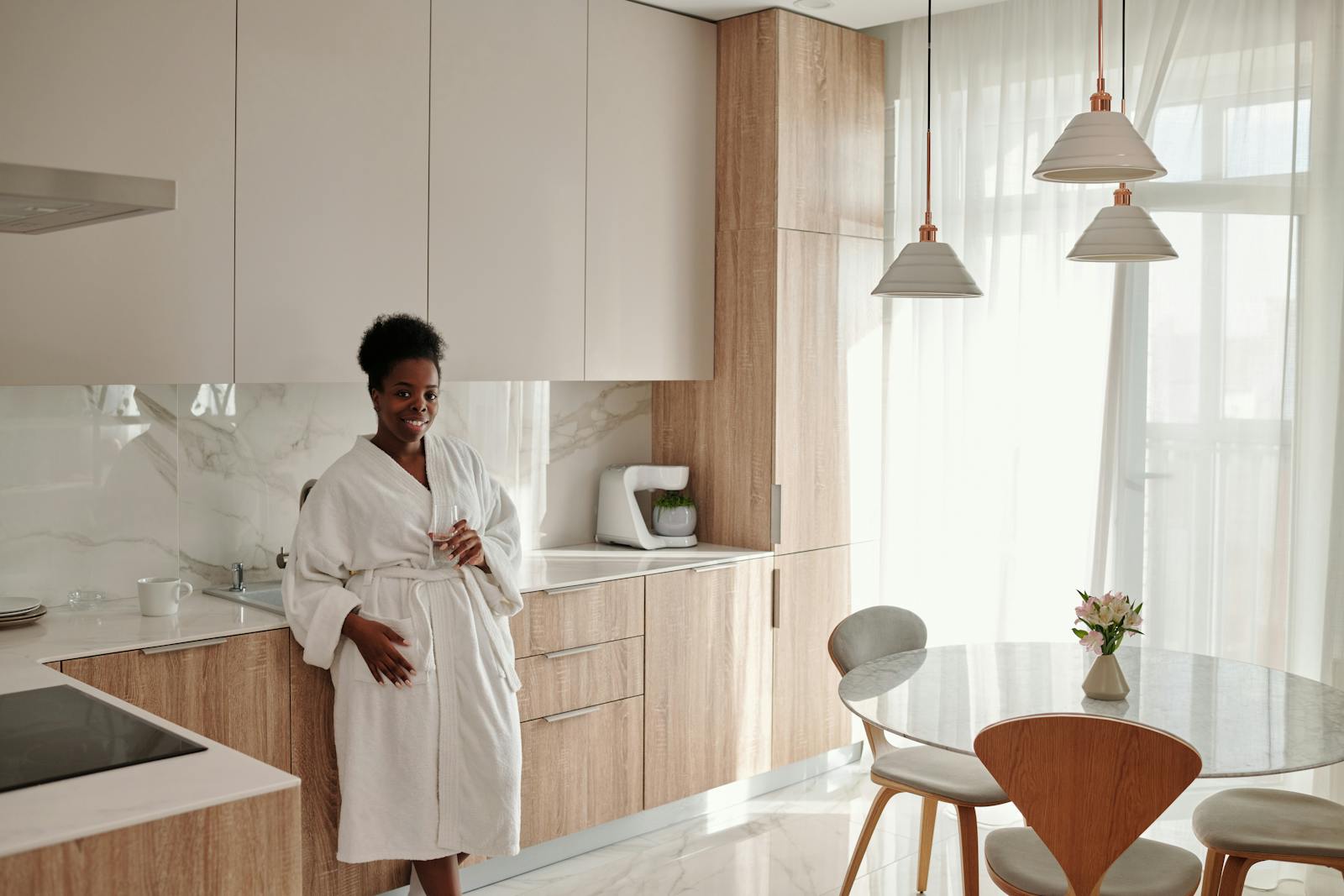 scandinavian kitchen morning