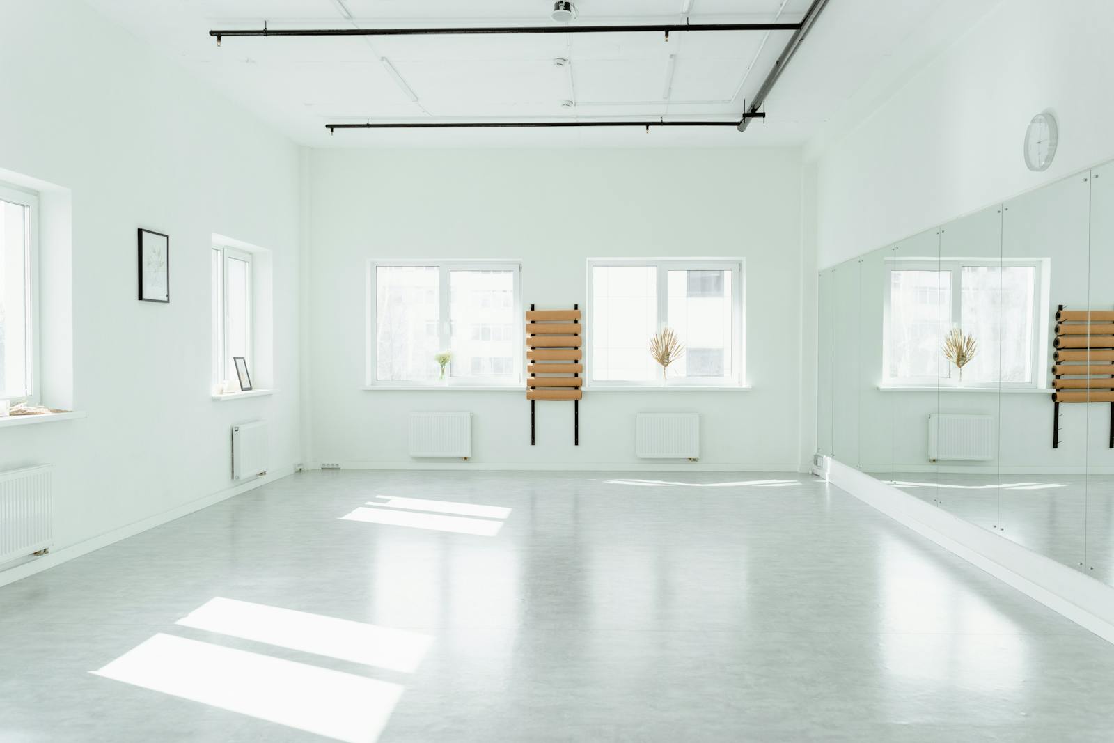 Scandinavian minimalist interior empty