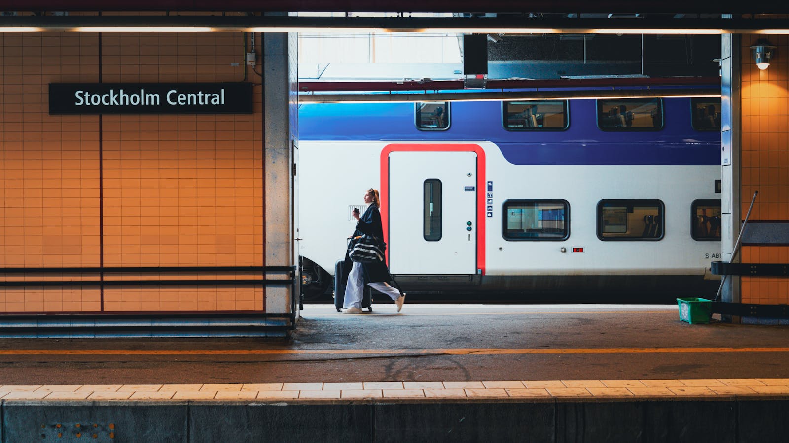 Scandinavian subway commuters