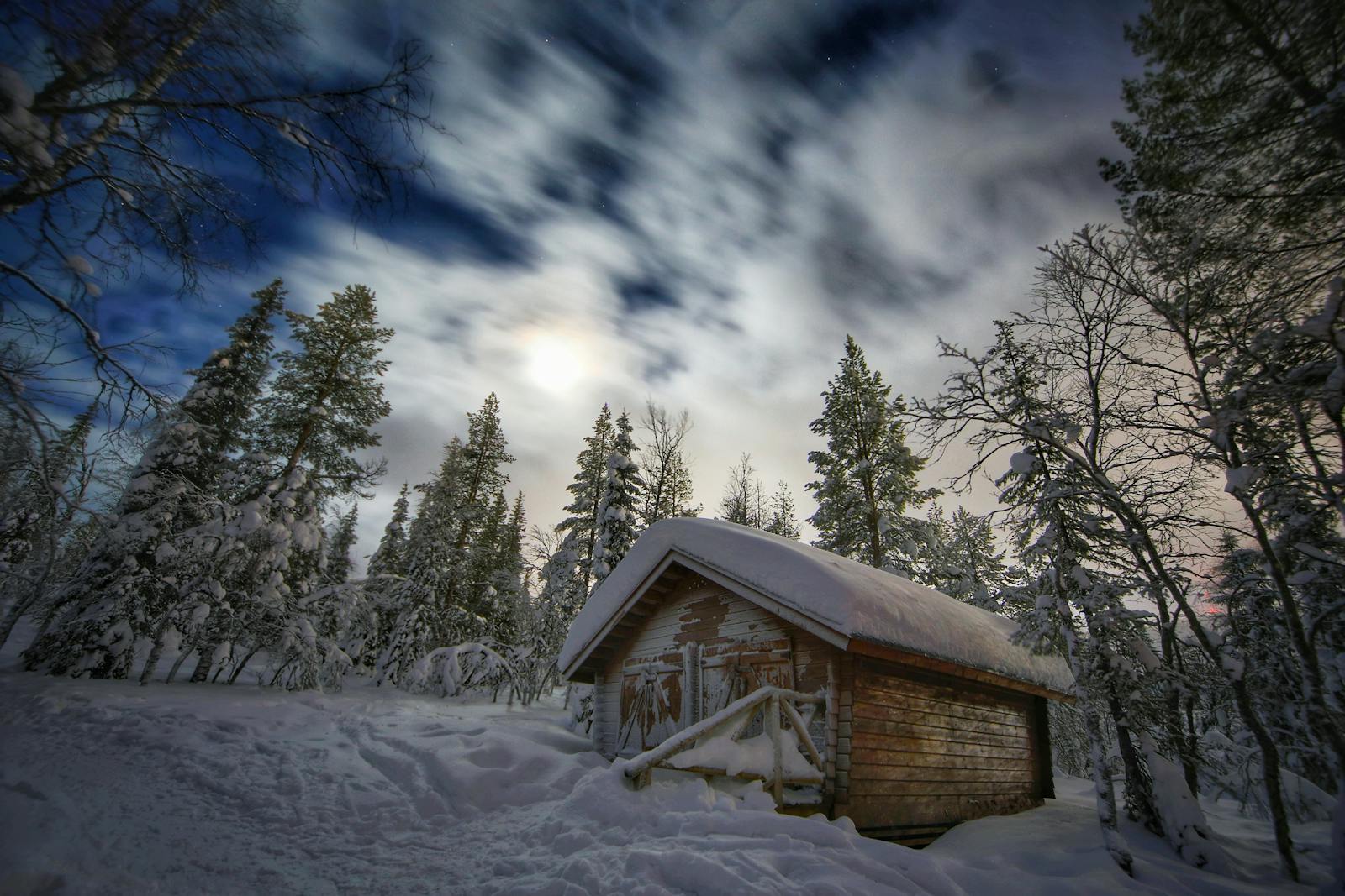 Scandinavian winter evening