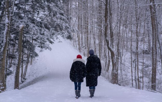 The Scandinavian habit of walking in silence with someone you love is not an absence of connection. It's the version of intimacy that survives when performance falls away.