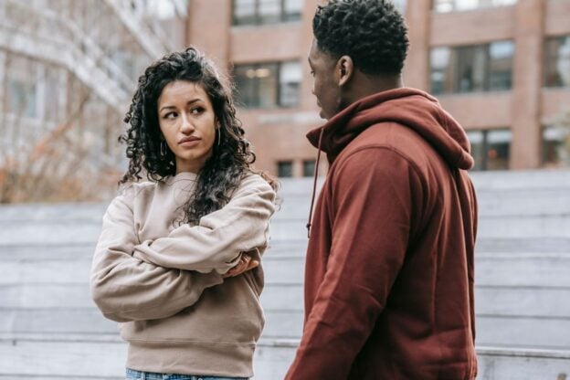 A representative image, not a photograph of any person discussed in the article, showing a disagreement between two people.