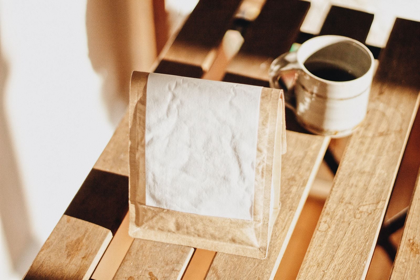 worn coffee cup morning